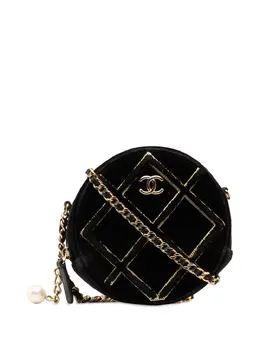 CHANEL Pre-Owned: Чёрная сумка через плечо 