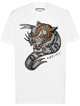 Philipp Plein: Футболка  Tattoo с принтом