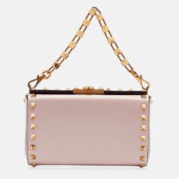 Valentino: Розовая сумка Rockstud Alcove