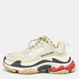 Balenciaga: Многоцветные кроссовки  Triple S