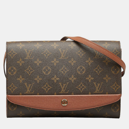 Louis Vuitton: Коричневая сумка 