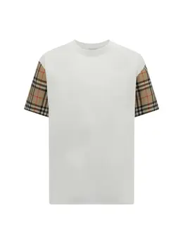 Burberry: Белая футболка 