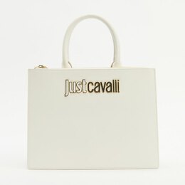 Just Cavalli: Белая спортивная сумка 