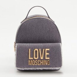 Love Moschino: Синяя спортивная сумка 