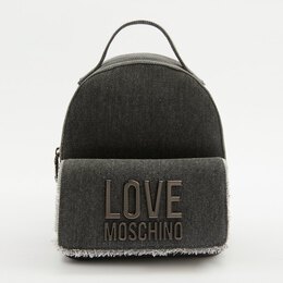 Love Moschino: Тёмная спортивная сумка 