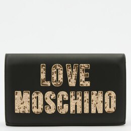 Love Moschino: Чёрный клатч 