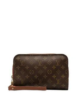 Louis Vuitton Pre-Owned: Коричневый клатч 