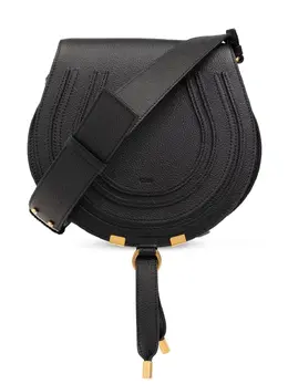 Chloé: Чёрная сумка через плечо  Marcie