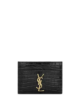 Saint Laurent: Чёрный картхолдер 