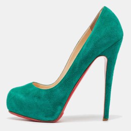 Christian Louboutin: Зелёные туфли 