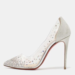 Christian Louboutin: Серебристые туфли 