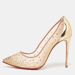 Christian Louboutin: Бежевые туфли 