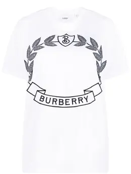 Burberry: Футболка с принтом 