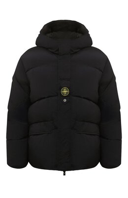 Stone Island: Пуховик с вышивкой 