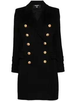 Balmain: Пальто из шерсти 