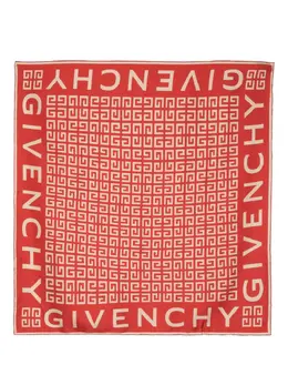 Givenchy: Красный шарф  4G