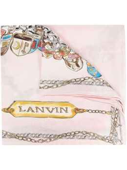 Lanvin: Шарф с принтом 