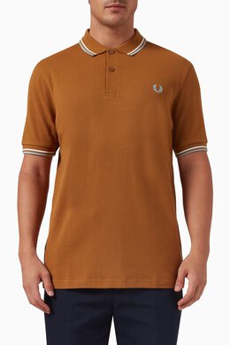 Fred Perry: Хлопковое поло Twin Tipped