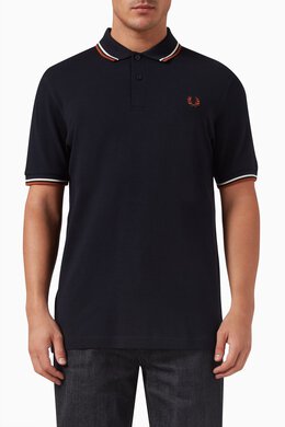 Fred Perry: Хлопковое поло Twin Tipped