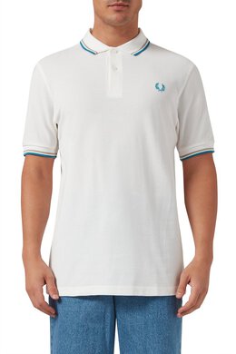 Fred Perry: Хлопковое поло Twin Tipped