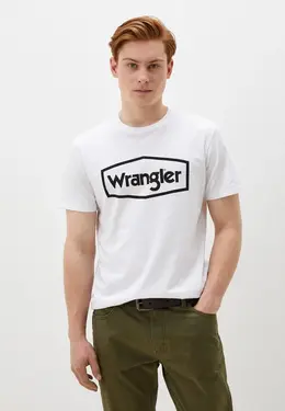 Wrangler: Белая футболка 