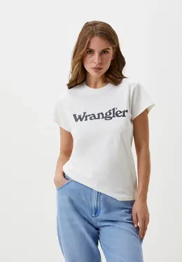 Wrangler: Белая футболка