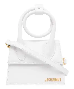 Jacquemus: Белая сумка  Le Chiquito Noeud