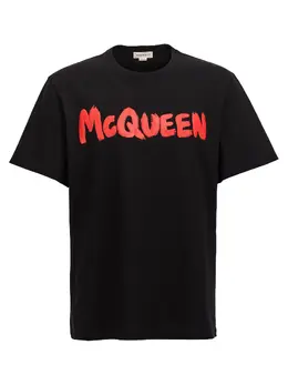 Alexander Mcqueen: Футболка с принтом 