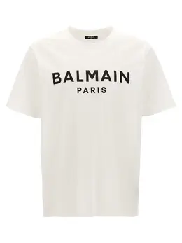 Balmain: Футболка с принтом 