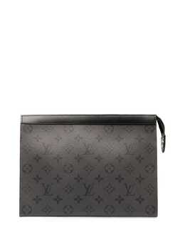 Louis Vuitton Pre-Owned: Чёрный клатч