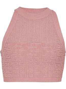 Balmain: Трикотажный топ  PB