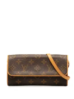 Louis Vuitton Pre-Owned: Коричневая сумка через плечо 