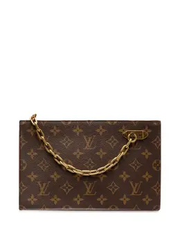 Louis Vuitton Pre-Owned: Коричневый клатч