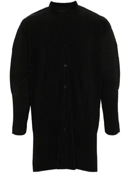 Homme Plissé Issey Miyake: Чёрная рубашка 