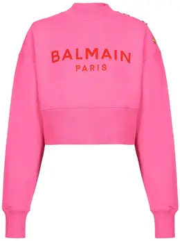 Balmain: Свитшот с принтом 