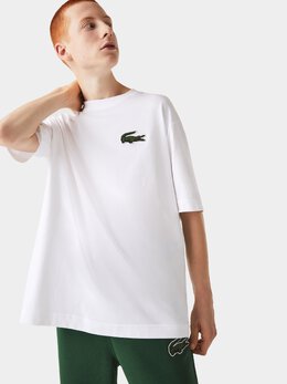 Lacoste: Белая футболка 