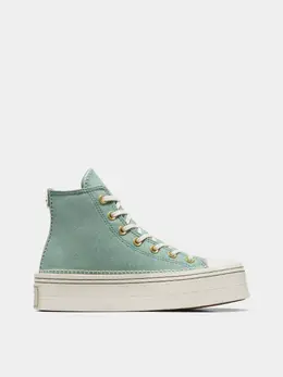 CONVERSE: Зелёные кеды  Chuck Taylor All Star