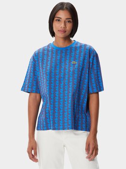 Lacoste: Синяя футболка 
