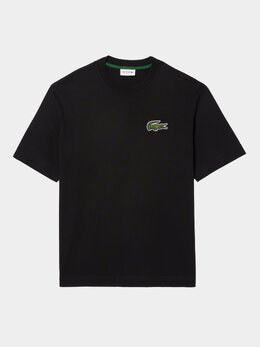 Lacoste: Чёрная футболка