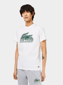 Lacoste: Белая футболка 