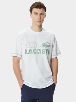 Lacoste: Белая футболка 