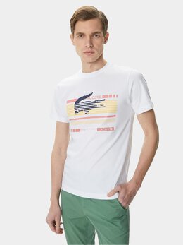 Lacoste: Белая футболка 