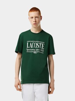 Lacoste: Зелёная футболка 