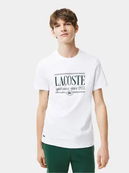 Lacoste: Белая футболка 