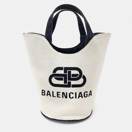 Balenciaga: Чёрная сумка-шоппер 