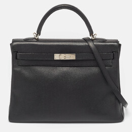 Hermes: Чёрная сумка  Kelly