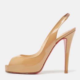 Christian Louboutin: Бежевые туфли 