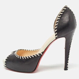 Christian Louboutin: Чёрные босоножки 