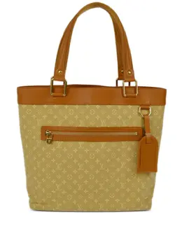 Louis Vuitton Pre-Owned: Бежевая сумка-шоппер 