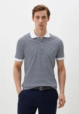 Lacoste: Синее поло 